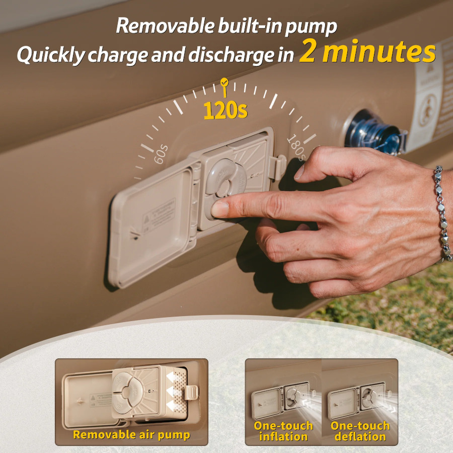 Naturehike Glamping Otomatik Şişme Yatak 45cm - Görsel 6