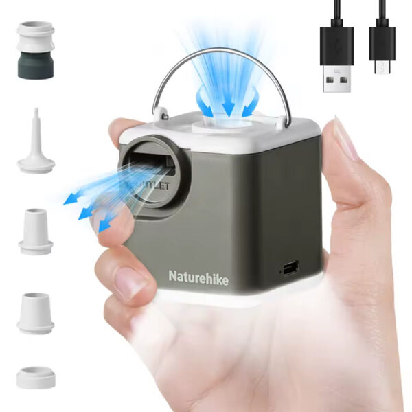 Naturehike Şarjlı Mikro Pompa - Çok Fonksiyonlu - Görsel 5