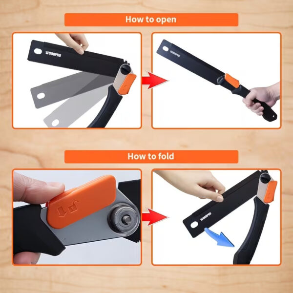 Peakhike 4'lü Katlanır Testere Seti - Paslanmaz Çelik - Görsel 5