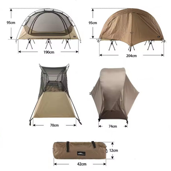 Sooloom Kampetli Çadır – Tek Kişilik Çadır + Kampet - Görsel 8