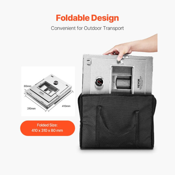 Vevor Katlanabilir Kamp Fırını - Paslanmaz Çelik - Görsel 8