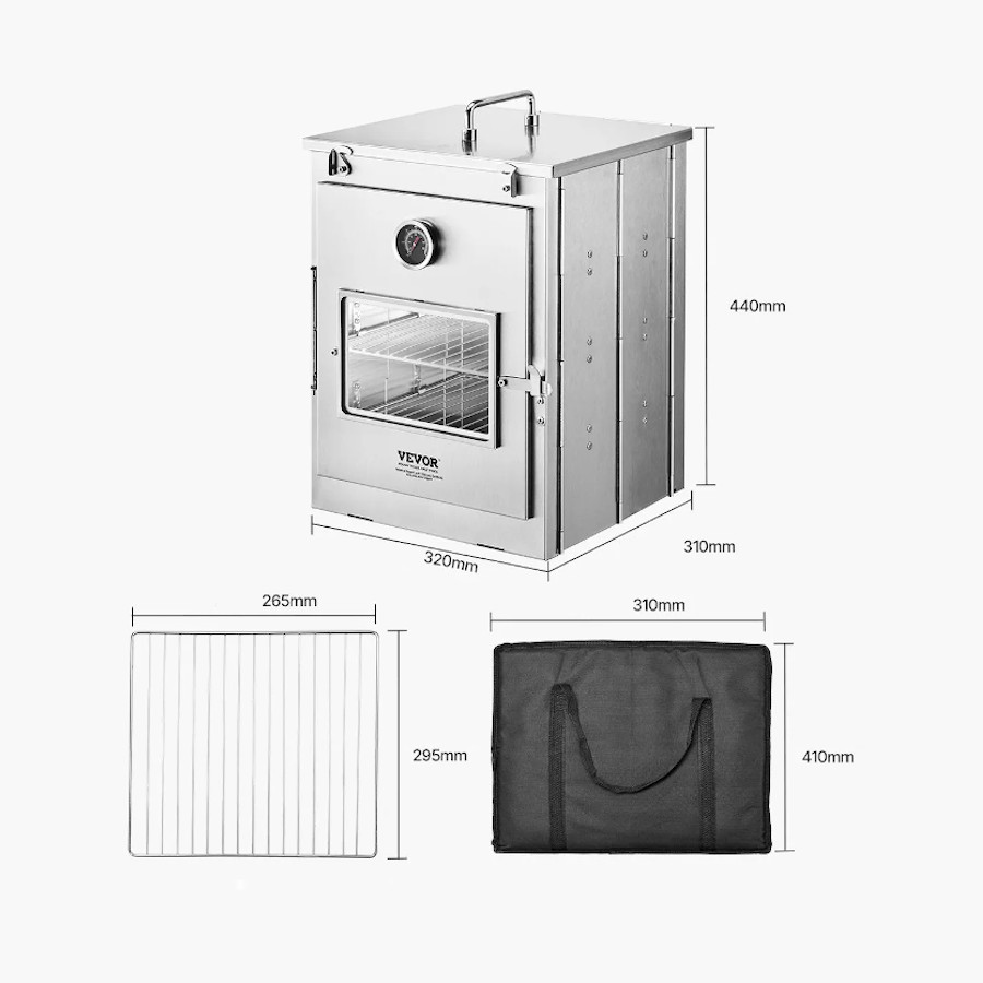 Vevor Katlanabilir Kamp Fırını - Paslanmaz Çelik - Görsel 7