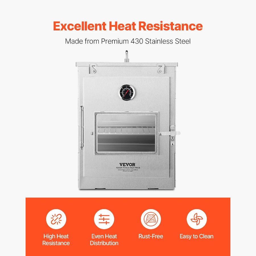 Vevor Katlanabilir Kamp Fırını - Paslanmaz Çelik - Görsel 5