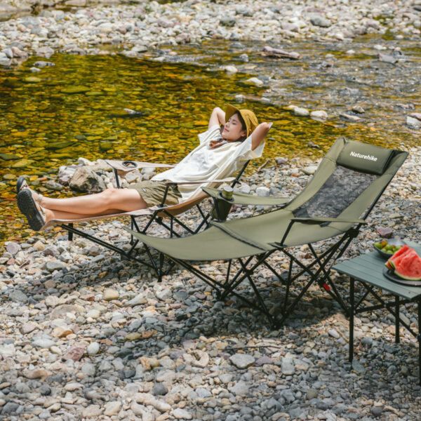 Naturehike Ayak Destekli Katlanır Kamp Sandalyesi - Görsel 2