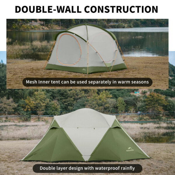 Naturehike Kota 4 Kişilik Glamping Çadır - 4 Mevsim - Görsel 7