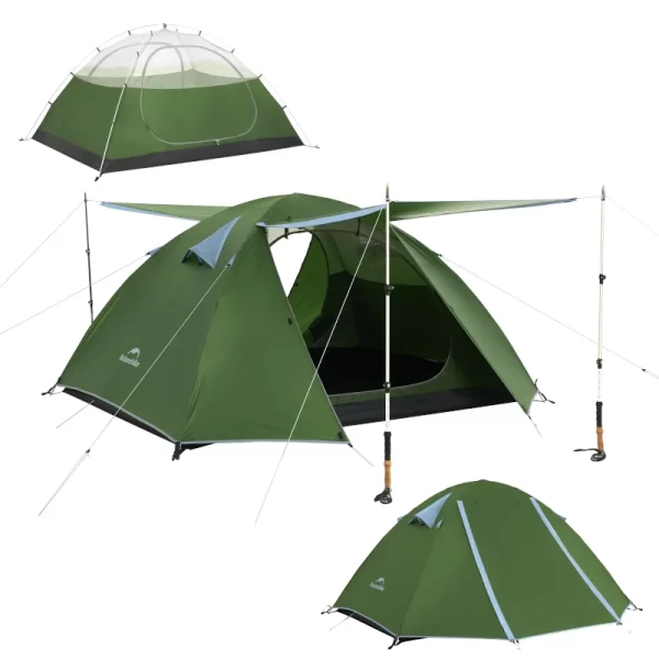 Naturehike Bleik 2 Kişilik Çadır - 4 Mevsim - Görsel 6