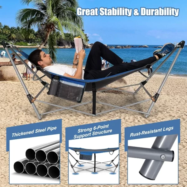 Peakhike Taşınabilir Katlanır Hamak Seti - Süper Comfort - Görsel 2