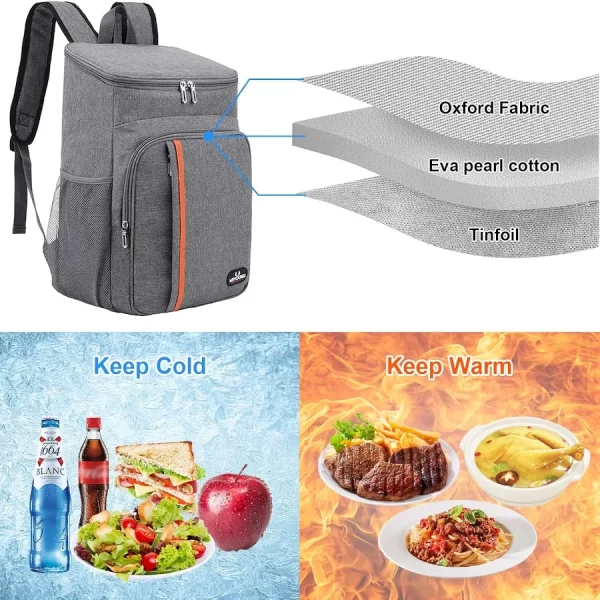 Peakhike Soğutucu Sırt Çantası - Üç Katmanlı Termal Çanta - Görsel 4