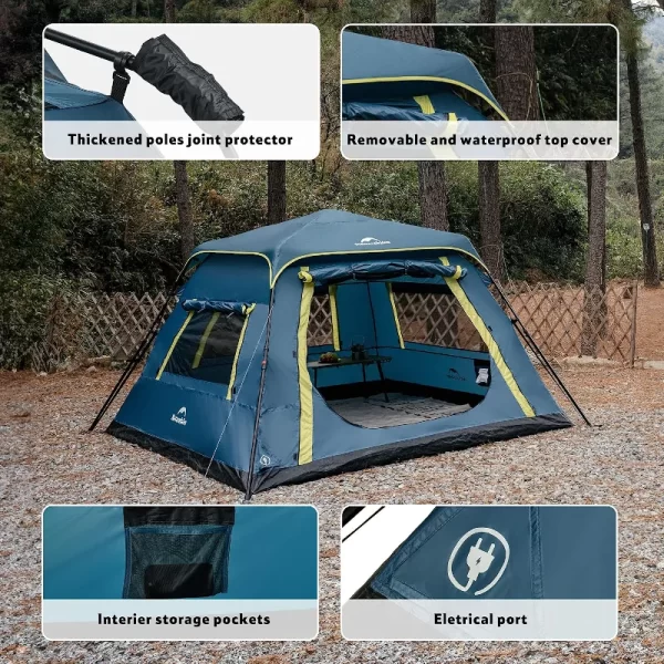 Naturehike Cape 4 Kişilik Otomatik Glamping Çadır - Görsel 6